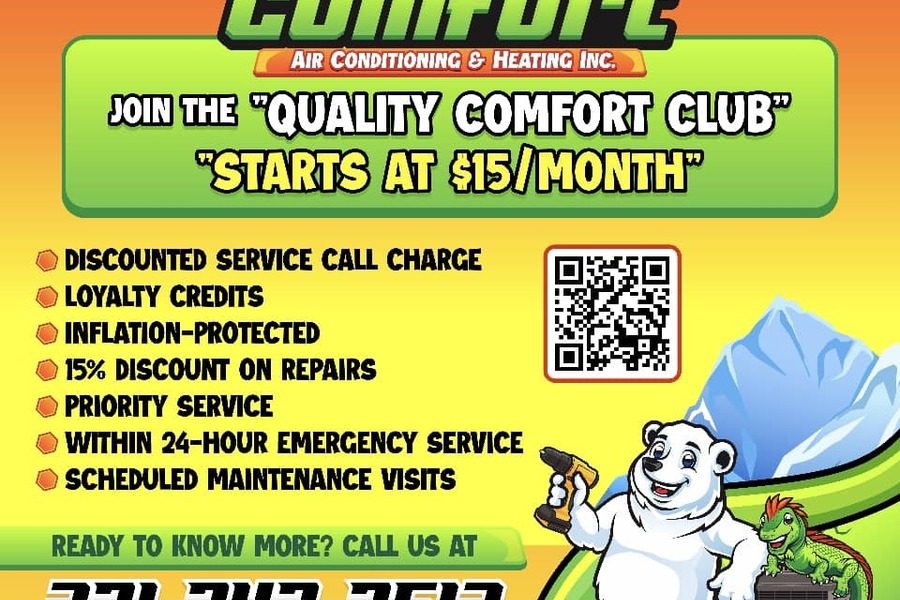 Quality Comfort Air Conditioning And Heating Inc. Service Agreem